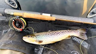 Fly a fishing Scotland  Is StillWater Float Tube Fishing Better Than Wading for Brown Trout [upl. by Halak544]