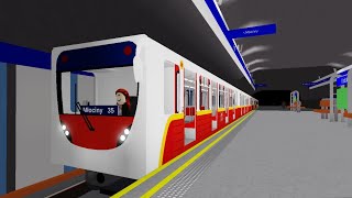 Roblox Warsaw metro line 1 Kabaty  Mlociny on 81540 [upl. by Zsolway]