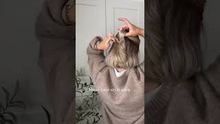 Quick and easy short hair hairstyle hairstyle hairtutorial shorthairstyles [upl. by Abrahamsen]