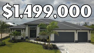 This Stunning Cape Coral Waterfront Home Will Leave You Speechless Full Tour Inside amp Out [upl. by Haas]