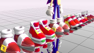 All of Sonics Shoes  Which One Is Your Favorite Animation Sonics Shoe Collection [upl. by Eugenio]