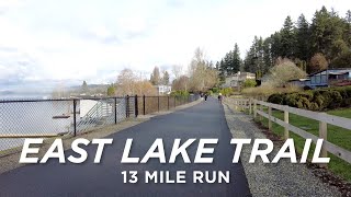 East Lake Sammamish Trail in Seattle 13 Mile Virtual Run 4K [upl. by Orvah]