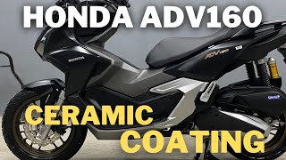 DETAILED A BRAND NEW MATTE BLACK HONDA ADV160 [upl. by Eidoj]