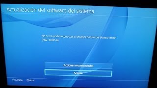 Error NW312006 PS4  SOLUCION [upl. by Aokek352]