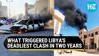 Violent clashes on streets of Libya kill 23 UN calls for ceasefire  Deadly power tussle explained [upl. by Enyad520]