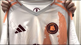 AS Roma Away Jersey 202324 UNBOXING  REVIEW from Jerseysfc Soccer Shop [upl. by Aroled]