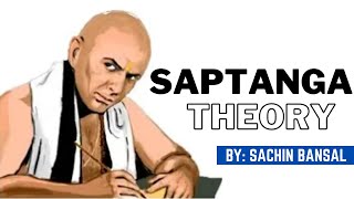 Kautilya Saptanga Theory I Indian Political Thought [upl. by Boice]