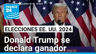 quotQuiero agradecer a Estados Unidos por darme el honor de ser su 47º presidentequot Donald Trump [upl. by Vivie]