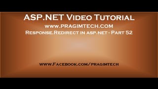 Response Redirect in aspnet Part 52 [upl. by Currey805]