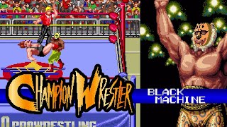 AC チャンピオンレスラー  ブラック・マシーン Champion Wrestler  Black Machine ALL 60fps [upl. by Grose609]