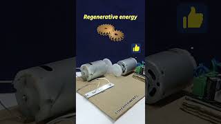 Regenerative energy • dcmotor tech youtubeshorts dcmotorproject gear [upl. by Ilac770]