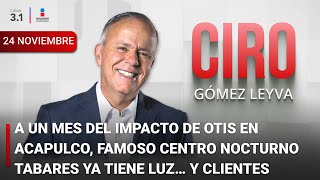 Ciro Gómez Leyva en Imagen Noticias  Programa Completo 24NOVIEMBRE2023 [upl. by Hsetih913]