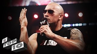 The Rock’s Best Verbal Smackdowns WWE Top 10 [upl. by Llennaj]