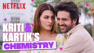 Kriti Sanon amp Kartik Aaryan’s CHEMISTRY IS UNMATCHED🤣🤭  Shehzada LukaChuppi  Netflix India [upl. by Arezzini]