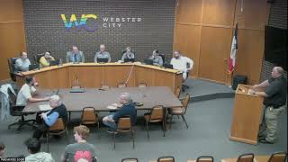 October 7 2024  Webster City City Council Meeting [upl. by Eilrak]