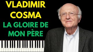 VLADIMIR COSMA  LA GLOIRE DE MON PÈRE HABANERA  PIANO TUTORIEL [upl. by Naik217]