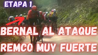 RESUMEN ETAPA 1 PARIS NIZA 2024BERNAL ATACA Y REMCO MUY FUERTE ROGLIC RESPONDE [upl. by Aicilla128]