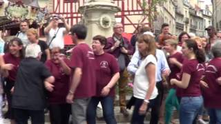 Folklore slovaque et Fête de lEurope Dijon 7 mai 2016 [upl. by Warfeld]