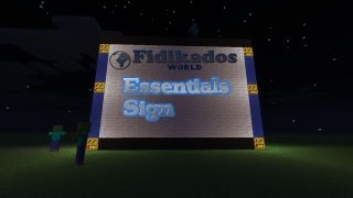 Essentials Signs  Minecraft Bukkit 131  Schilderbefehle von Essentials  Fidikadosworld [upl. by Netloc]