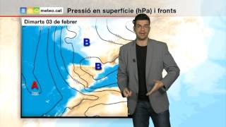 Predicció per a dilluns 02022015 Núvols en augment [upl. by Annagroeg595]