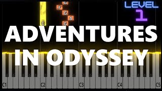 Adventures In Odyssey Theme  EASY Piano Tutorial [upl. by Sverre]