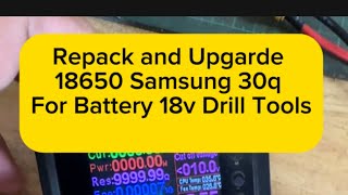 Repack And Upgrade Battery Drill Tools upgradebattery batteryreplacement [upl. by Anigar]