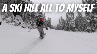 Secretly Skiing the Mountain Before Opening Day [upl. by Nemsaj134]