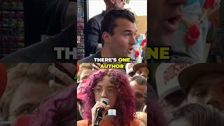 CHARLIE KIRK Mostly PEACEFUL DEBATE About BIBLE Turns HEATED Epic Meltdown shorts short god [upl. by Osnola429]