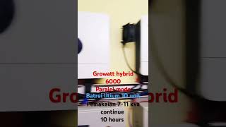 Growatt inverter paralel  Growatt 6000 es Plus  solar panelsurya lithium solarenergy [upl. by Iridissa]