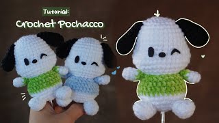 How to Crochet Pochacco  Easy and Cute  Amigurumi tutorial [upl. by Drawdesemaj]