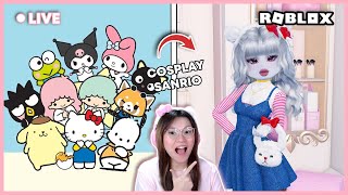 COSPLAY JADI KARAKTER HELLO KITTY DAN TEMAN TEMAN  DRESS TO IMPRESS ROBLOX INDONESIA [upl. by Geldens]