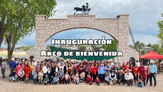 Inauguración arco de bienvenida y placa de fundadores en Ojo de Agua la Batea Sombrerete Zacatecas [upl. by Ecnaret]