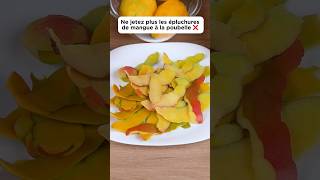 Ne jetez plus les épluchures de mangue❌ cooking recette delicious mango découverte pourtoi [upl. by Aniuqahs32]