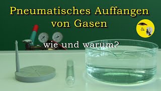 Pneumatisches Auffangen von Gasen  wie und warum [upl. by Nymzaj]