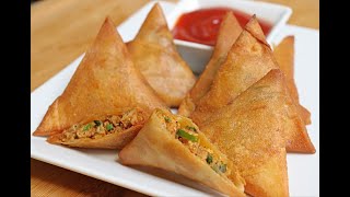 Easy Chicken Samosa Recipe  Iftar Recipe [upl. by Sidwel172]