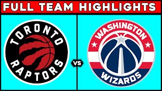 Toronto Raptors vs Washington Wizards  Full Team Highlights  Oct 20 2023 [upl. by Atteroc]