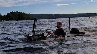 m38a1 jeep driving in water with fording kit [upl. by Holub]