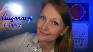 Tingle Clinic Collab 4 ASMR Augenarzt Roleplay deutsch soft spoken Ich untersuche deine Augen [upl. by Rowell]