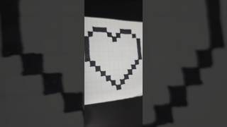 Pixel art ❤ Pixel youtubeshorts art heart [upl. by Norved280]