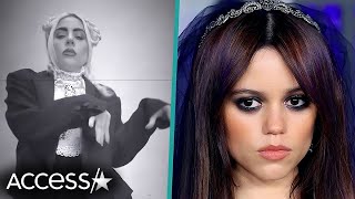 Lady Gaga Does Jenna Ortegas Wednesday Viral Dance [upl. by Florenza]