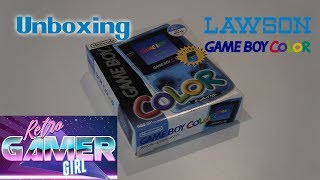 Unboxing Lawson GameBoy Color Rare GBC  Retro Gamer Girl [upl. by Haldi912]