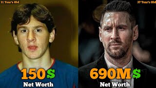 Lionel Messis Net Worth Evolution From 0 to 550 Million 4k60FPS [upl. by Steen]