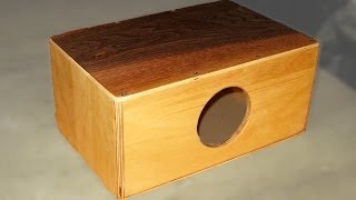 How to make a Mini Cajon  Cajonito  DIY  HowTo [upl. by Arika]