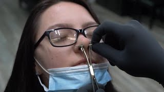 Septum Piercing How to Properly Pierce INSTRUCTIONAL video only Dont try at home [upl. by Il204]