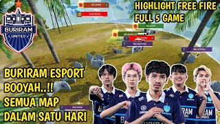 BURIRAM UNITED ESPORT BORONG SEMUA BOOYAH DI MAP HARI INI  HIGHLIGHT FREE FIRE THAILAND [upl. by Torre]