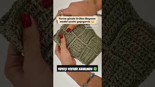 Beymen telefon çantası yapımı🍀 knittingbagmodels crochet çantayapımı örgüçanta [upl. by Rubie823]