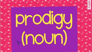 quotprodigyquot meaning with examples [upl. by Anad]