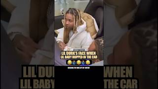 Lil Durk’s face when Lil Baby hopped in the car 😂😂😂 lilbaby lildurk hiphop rap [upl. by Itsuj]