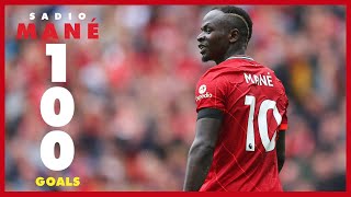 Sadio Manes 100 Liverpool goals  Arsenal celebration Everton late winner amp Munich stunner [upl. by Niltag]