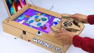 How To Make An Amazing Among Us Game From Cardboard  DIY Cardboard Games [upl. by Carnay]